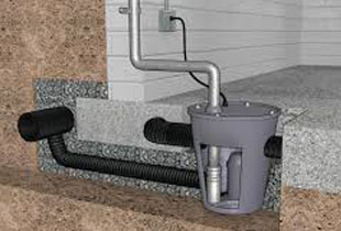 Basement sump pump, waterproofing, foundation leak, wet basement,